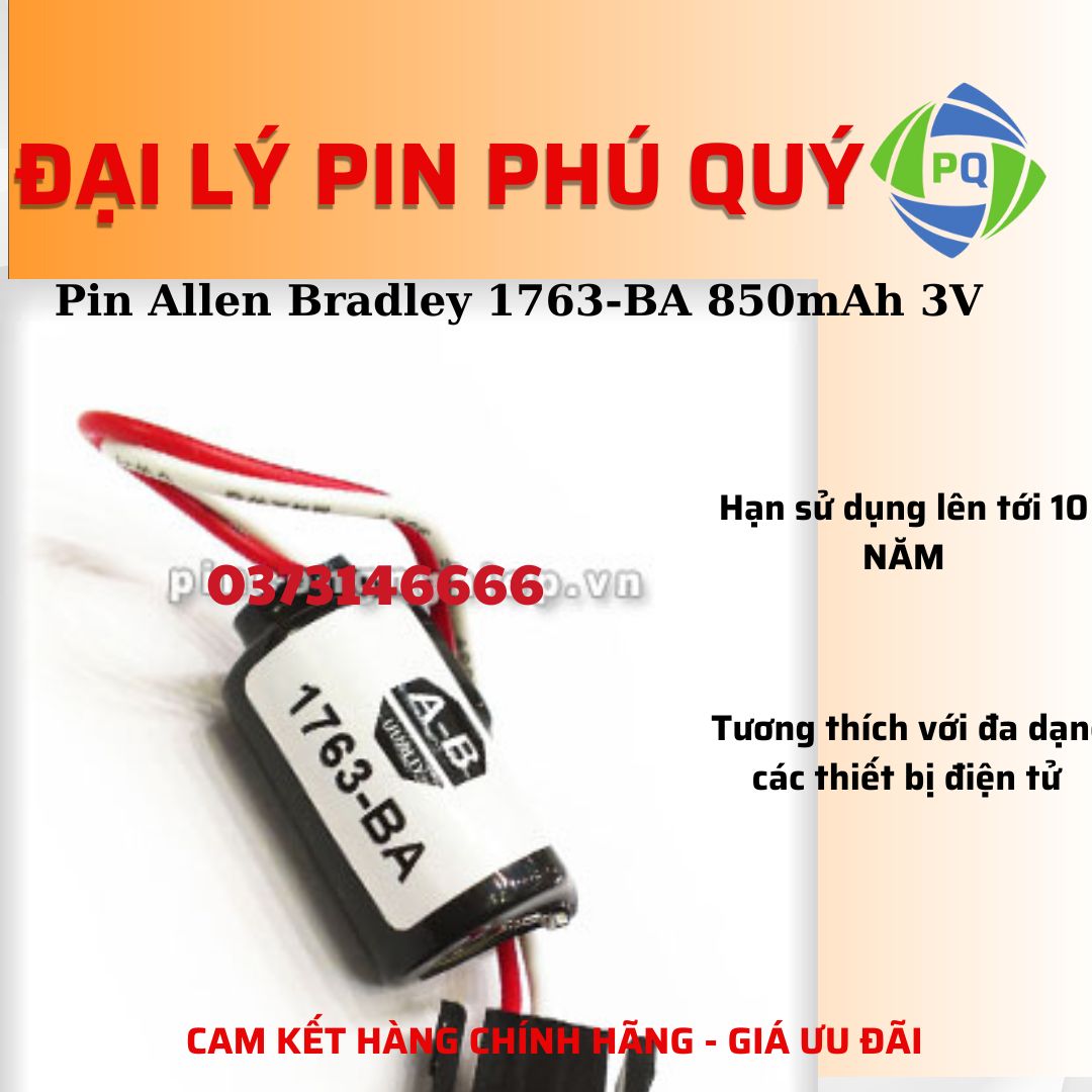 Pin Allen Bradley 1763-BA 850mAh 3V chính hãng